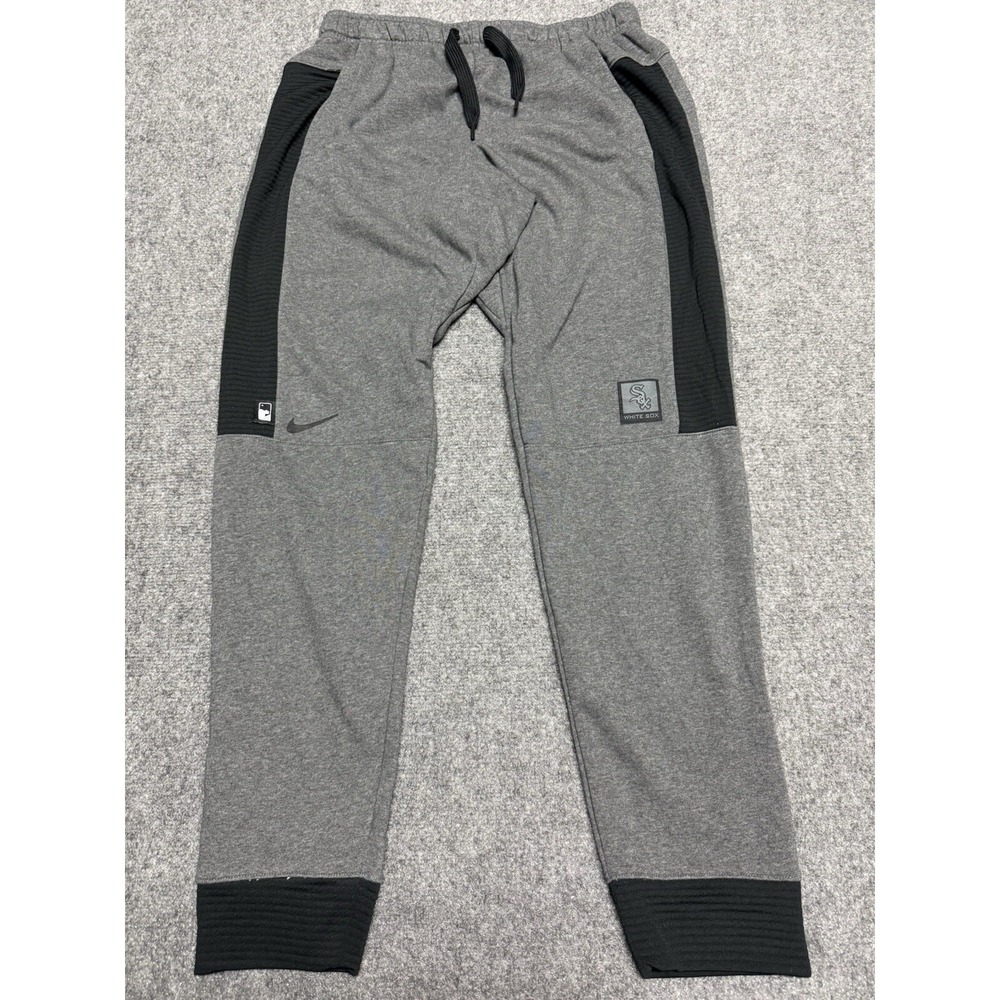 Nike Chicago White Sox Sweatpants Mens L Grey Player Issued Team Joggers